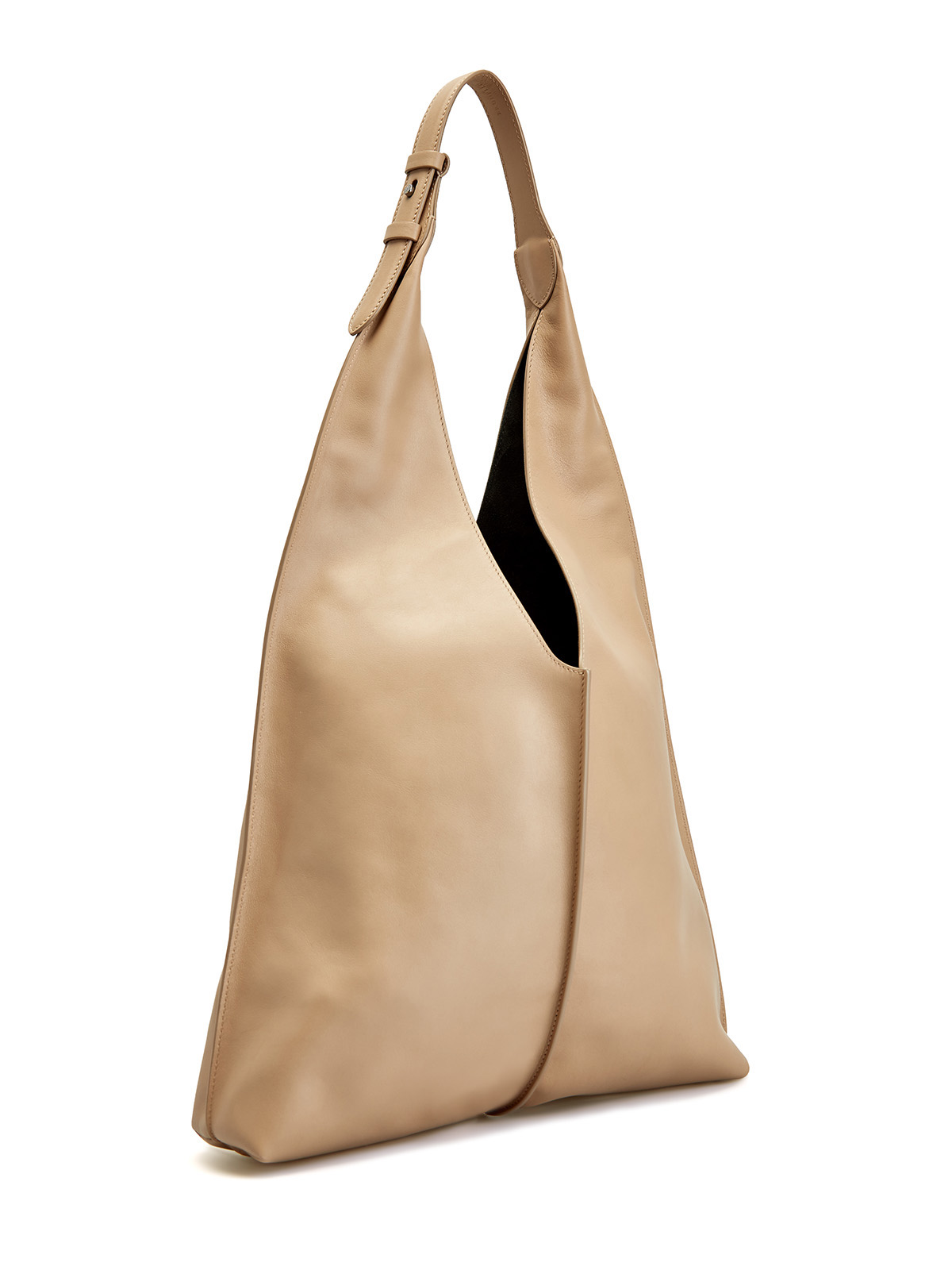 Объемная сумка-тоут из мягкой кожи с ювелирной цепочкой Мониль BRUNELLO CUCINELLI, цвет бежевый, размер 40;42;44 - фото 3